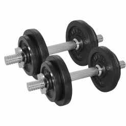 Tunturi Dumbbellset 20kg, With 2 Bars Screw