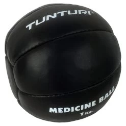 Tunturi Medicine Ball Leather, Black