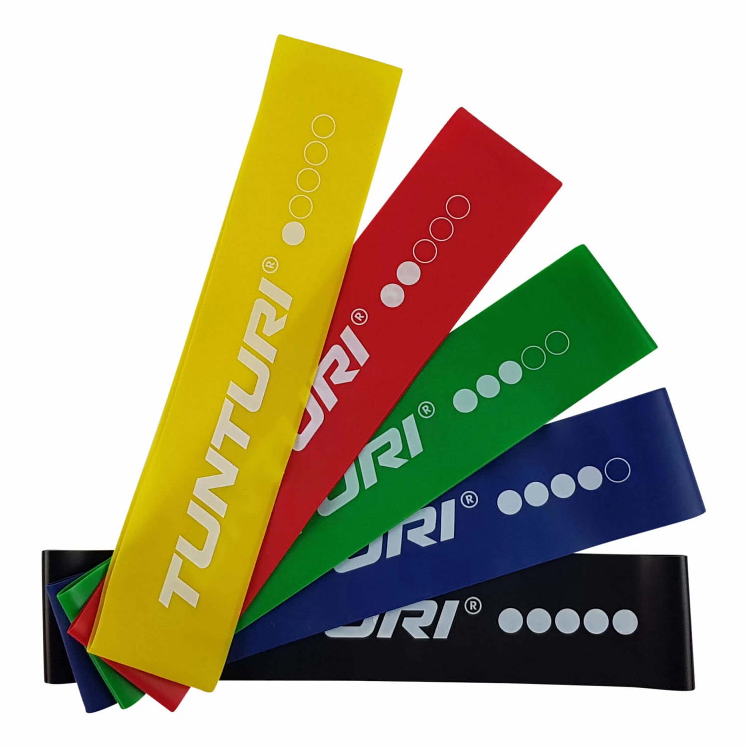 Tunturi Mini Resistance Band Set 5pcs 3 Tunturi Mini Resistance Band Set 5pcs