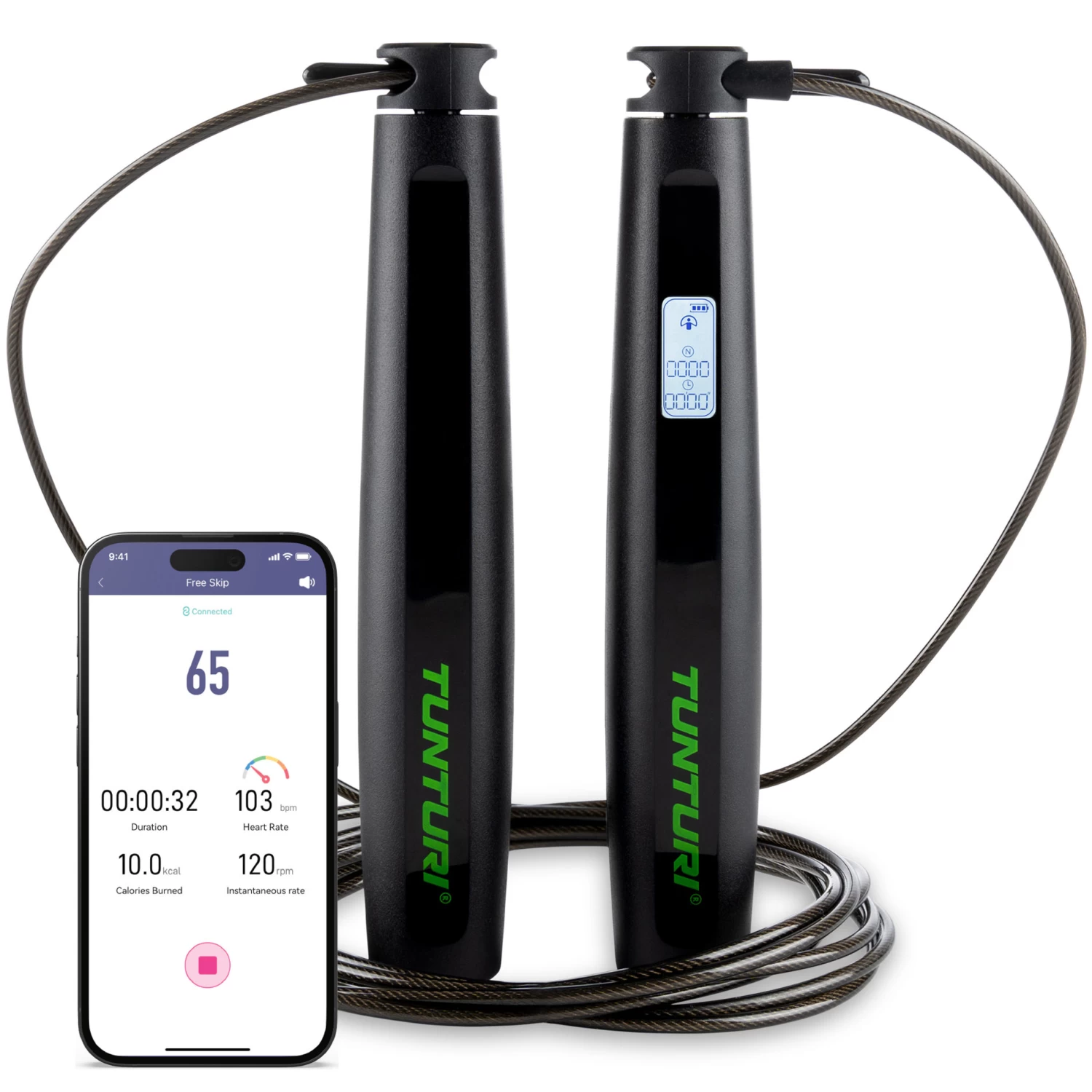Tunturi Smart Jump Rope With Display And App 3 Tunturi Smart Jump Rope With Display And App